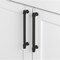 Gliderite Hardware 6-1/4 in. Center to Center Matte Black Classic Euro Bar Pull - 4361-160-MB 4361-160-MB-1 - alternate 4